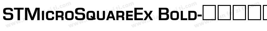 STMicroSquareEx Bold字体转换